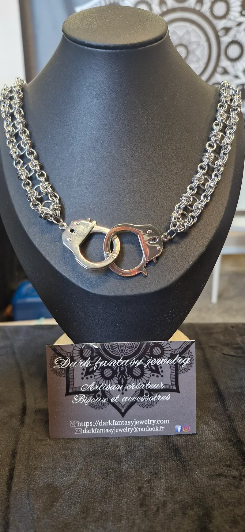 Collier dark romance, handmade gothic jewelry (2)
