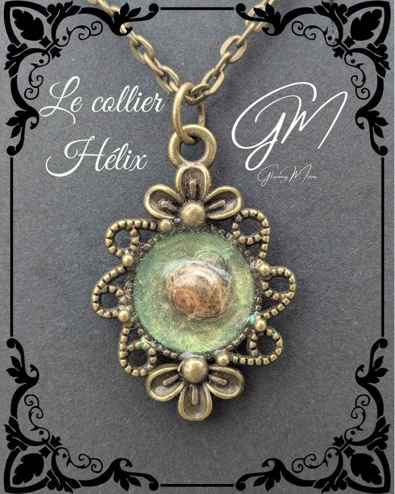 Le collier Hélix 🐌, handmade gothic jewelry (2)
