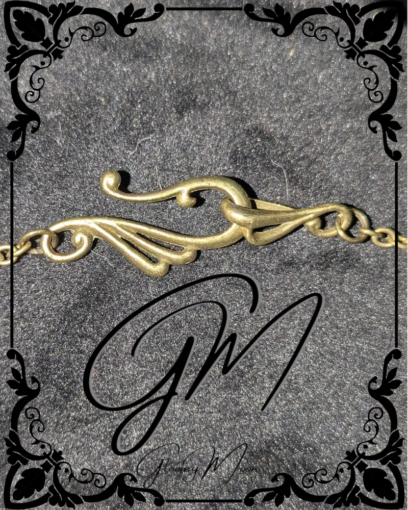 Collier "Dentelle d'ivoire Aurea", bijou gothique fait main (3)